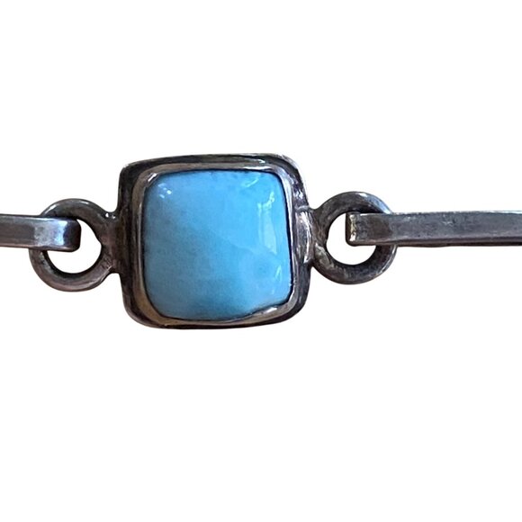 Sterling Silver 925 Turquoise Bracelet - Picture 14 of 16